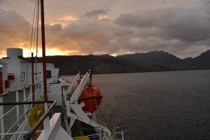 sunrise in Navimag