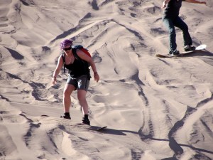 Sand boarding