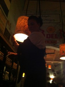 aliz dancing on bar
