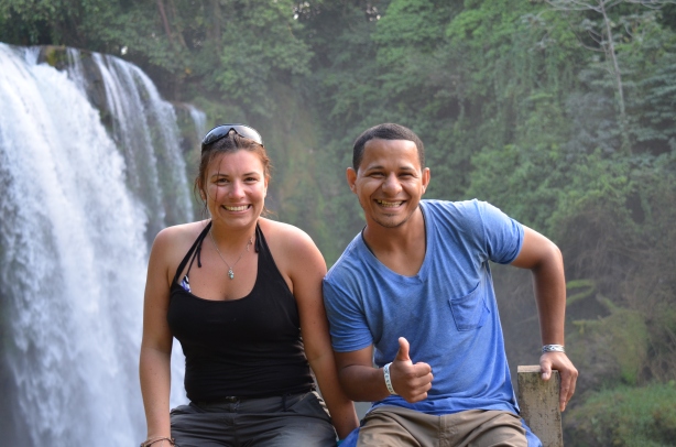 Pulhapanzak Waterfalls with Walter