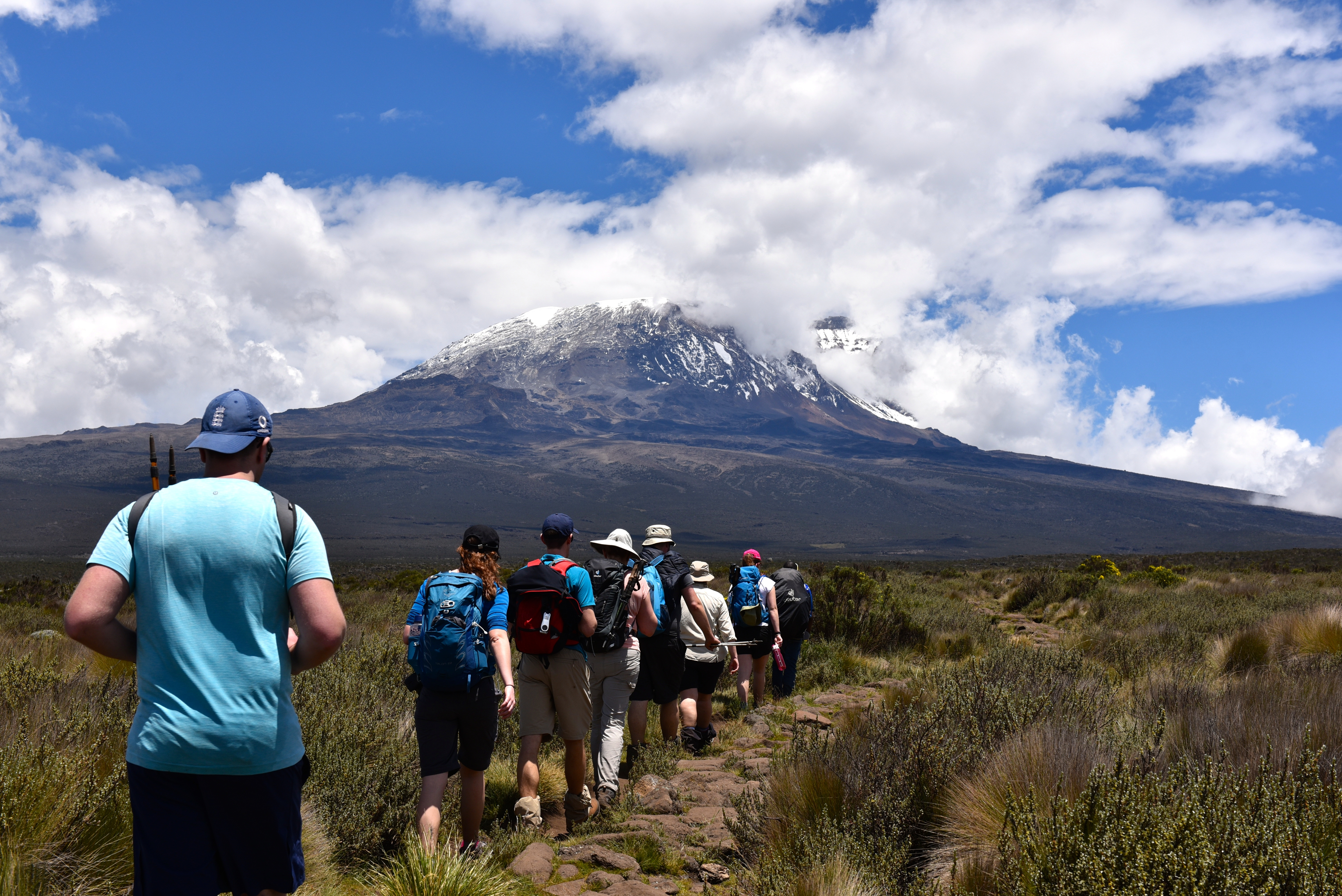 group first view of Kili